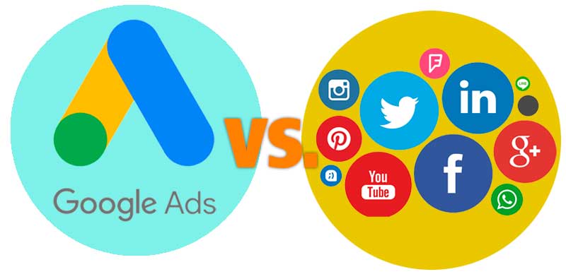 Google Ads vs. Redes Sociales